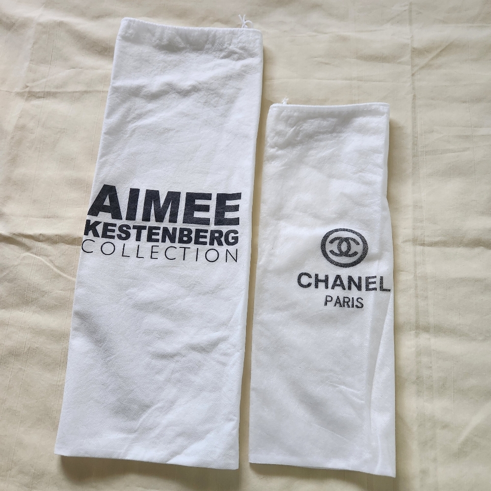 Chanel Paris/Aimee Kestenberg White/Black  Dust Bag Pre-Owned